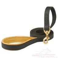 Laisse en cuir de grande qualité TOP
pour chien Laisse en cuir pour chien avec
poignée confort