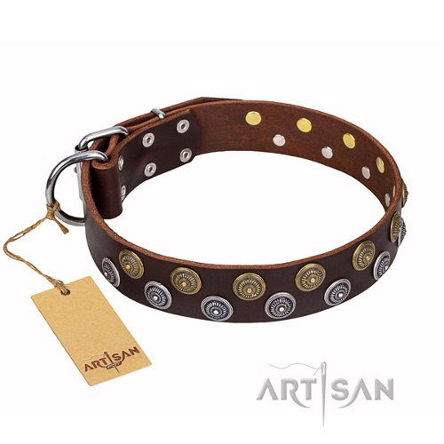
halsband braun Leder artisan