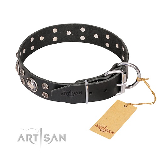  Leder Hundehalsband artisan