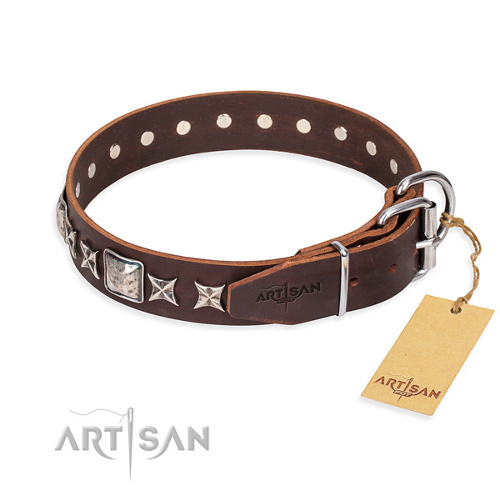 braunes halsband Leder fdt artisan schweiz