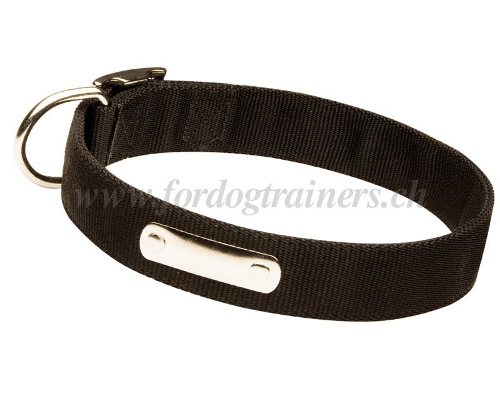 halsband nylon namenschild handarbeit schweiz