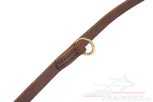 Rottweiler echtes leder leine verstellbar messing karabiner kaufen