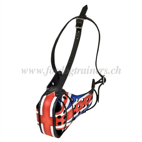leder Hundemaulkorb Union Jack kaufen