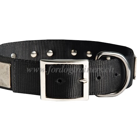 Nylon Hundehalsband mit Platten fr Tervueren